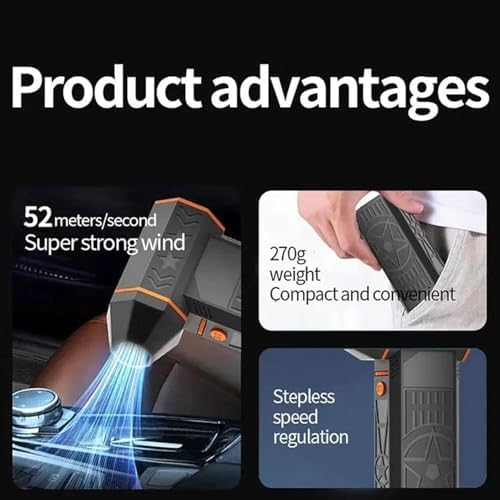 Heat Blower to Melt Snow, 990,000 RPM Turbo Snow Blower (2PCS)