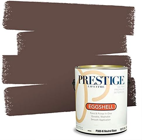 PRESTIGE Interior Paint and Primer in One, Fresh Chocolate, Eggshell, 1 Gallon