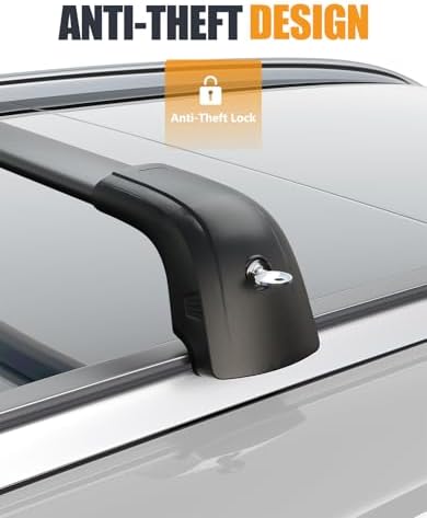 KINGGERI 300lbs Lockable Roof Rack Cross Bars for 2025 2026 Nissan Kicks