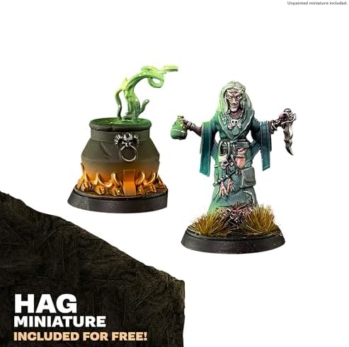 The Army Painter GameMaster: Wilderness Adventures Paint Set Combo, 15 x 18 mL Warpaints Fanatic Acrylic Paints, incl. a Brush-On Primer, 1 Miniature & 2 Brushes - for Warhammer & D&D