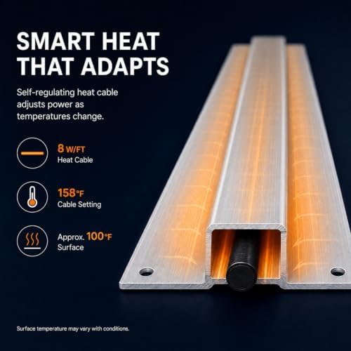 H&G lifestyles 24FT Gutter Guard Heaters to Prevent Ice Dams 12pcs