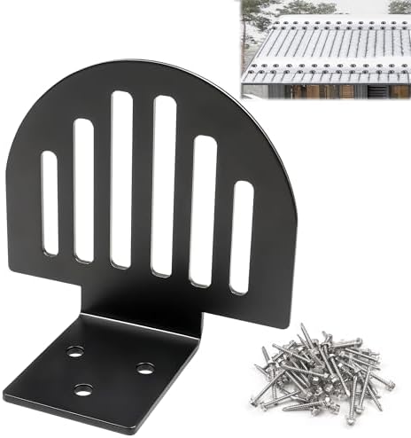 25 Pack Standing Seam Snow Guards for Metal Roofs with Seal Gaskets & Screws, Metal Roof Snow Stops, Crush Ice to Prevent Accumulation