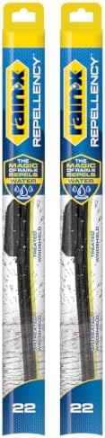 Rain-X 810363 Repellency Water Repellent Wiper Blades, 22" Windshield Wipers (Pack of 2), All Weather Streak-Free for Enhanced Visibility w/Water Repellency Formula [Amazon Exclusive]