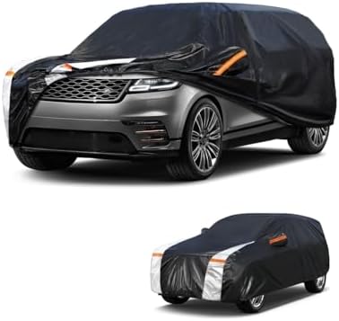 Large SUV Car Cover for Land Rover Range Rover(No fit Long) 2001-2026 100% Waterproof All Weather, Heavy Duty Outdoor Full Exterior Covers Rain Sun Wind UV Protection.