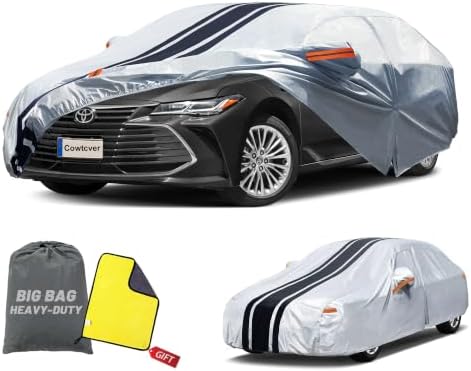 Car Cover Custom Fit for Toyota Avalon/Mirai, Chrysler 300,