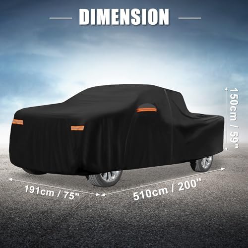 X AUTOHAUX Waterproof Full Car Cover for Hyundai Santa Cruz 210D-PU