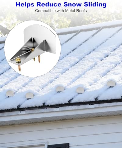 Snow Guards Fit for Metal Roofs Steel Roof, Stainless Steel Snow Stops