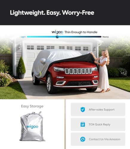 Wigoo Jeep Grand Cherokee Car Cover 1999-2026, Waterproof All Weather