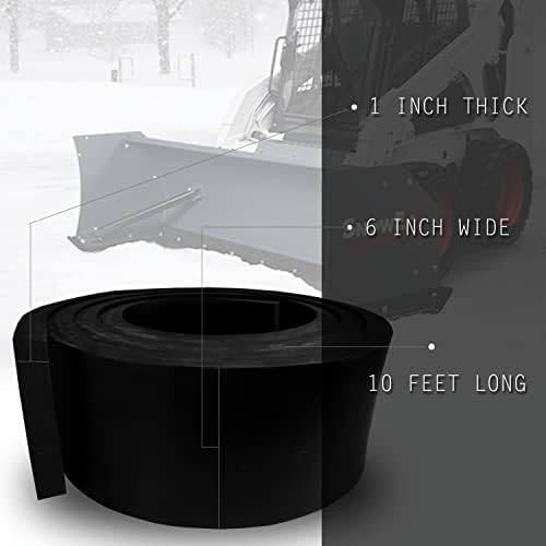 SIMOND STORE 1" x 6" x 10 ft. Snow Pusher, Cutting Edge, Snow PLOW Rubber…