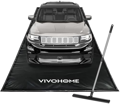 VIVOHOME Garage Floor Mat 8'6" x 20' Containment Mat with Stay Put Corner