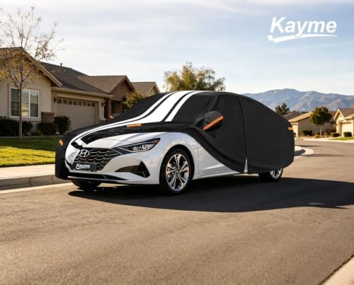 Kayme Heavy Duty Car Cover for Hyundai Elantra Waterproof All Weather