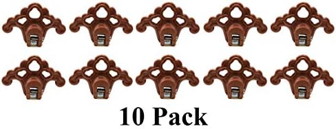 JSP Manufacturing Plastic Roof Ice Guard Snow Guard Snow Stops for Standing Seam Metal Roofing - Multi-Color/Multi-Pack Listing (10, Bronze)