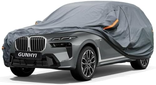 GUNHYI Premium Car Cover Custom Fit BMW X7, 16 Layers Heavy Duty Car Cover Waterproof All Weather with Zipper Door for Sun Rain Snow Dust Uv Protection