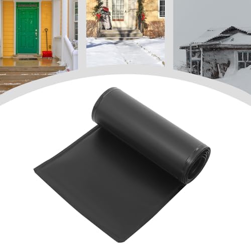 Heated Snow Melting Mat, 13in x 10Ft Heated Outdoor Mats with 120 ℉ Setting Temps for Winter Snow Removal, Non Slip PVC Snow and Ice Melting Mat for Walkway Roof Stair