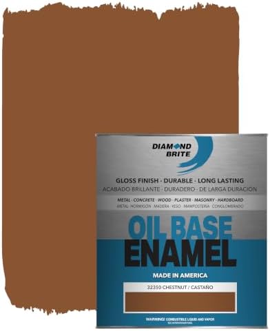 Diamond Brite Oil-Based Enamel Paint, Chestnut, 1 Quart, 32350-2