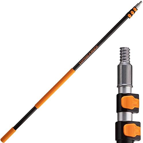 4-12 ft Long Telescopic Extension Pole, Multi-Purpose Extendable Pole