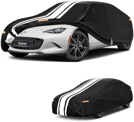 Kayme Mazda Miata Car Cover Waterproof All Weather for Automobiles