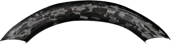 JSWAN Real Carbon Fiber Steering Wheel Cover for Tesla Model 3 2017 to 2023 Model Y 2020 to 2024 Steering Wheel Cover Steering Wheel Wrap Protector Interior Accessories (Forging Upper Part)