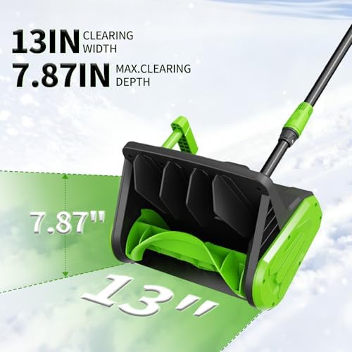 21V Cordless Snow Shovel, Snow Blower Battery Powered for Driveway