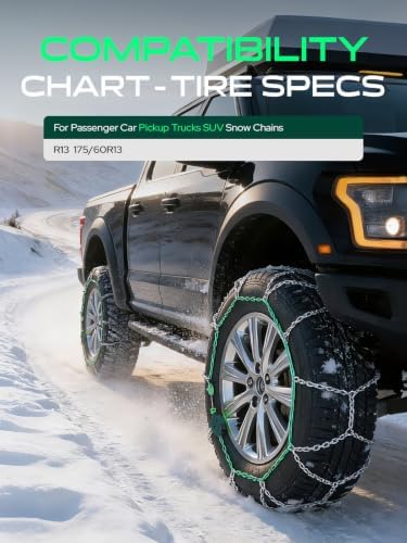 YHTAUTO Snow Tire Chains for Truck/SUV/Passenger Car/Pickup | SWC0008