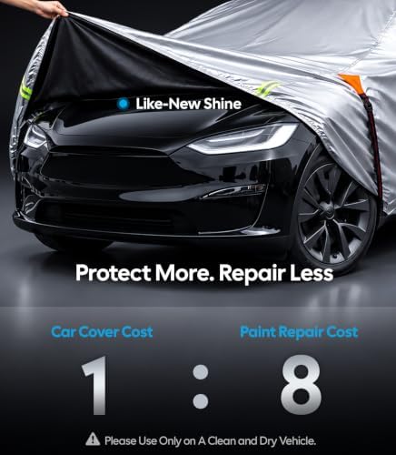 Wigoo Tesla Model X Car Cover 2015-2026, Waterproof All-Weather Protection