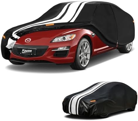 Kayme Heavy Duty Car Cover Custom Fit Mazda RX-7 RX7 RX-8 RX8 (1978-2013)