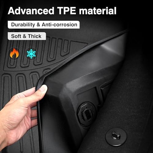 Powerty Floor Mats Cargo Liner for 2017-2025 Mazda CX-5 All Weather 3D TPE Anti-Slip Car Protection, 1st & 2nd Row Set with Rear Cargo Mat Accessories