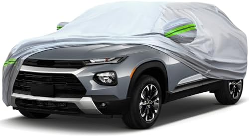 6-Layer Full Car Cover is All-Weather Waterproof, Universal in All Seasons, Snow Prevention, Rainproof, Acid Rainproof, Sunscreen, Ultraviolet-Proof, Applicable to SUV and MPV (Up to 180")