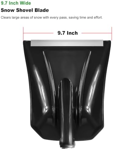 SEAAES 4 in 1 Snow Brush with Squeegee, Ice Scraper and Snow Shovel for Car