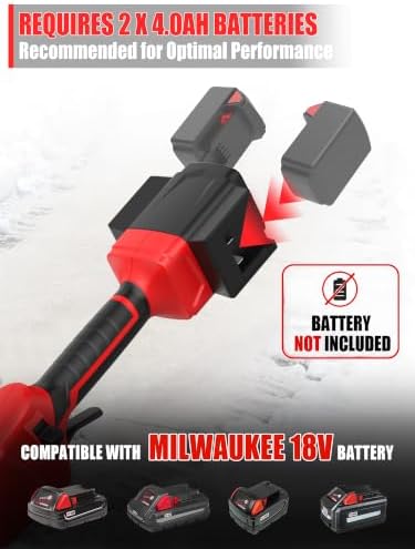 18'' Cordless Snow Shovel Compatible with Milwaukee M18 Battery (Tool Only)