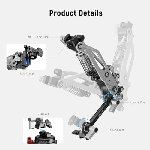 NEEWER Vacuum Suction Cup Car Mount for Action Camera w/Hydraulic Boom Arm