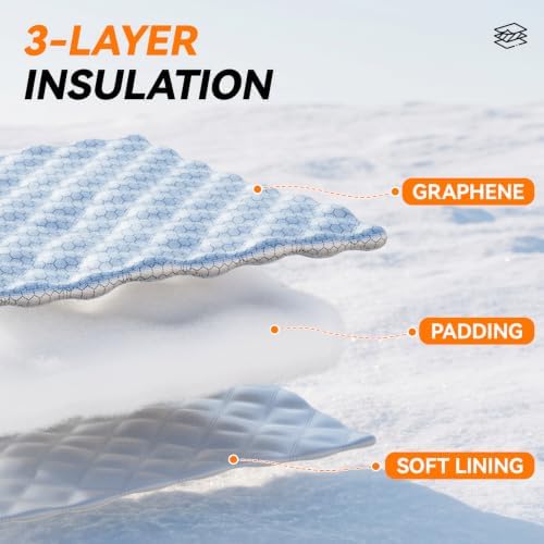 Windshield Cover for Ice and Snow, Thick Padded Graphene, XL