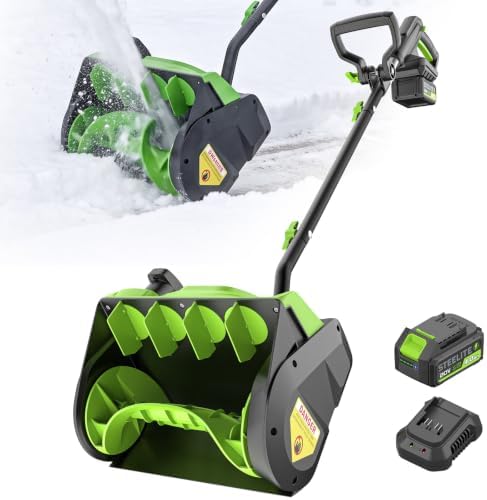 20V Cordless Electric Snow Shovel, 13-Inch