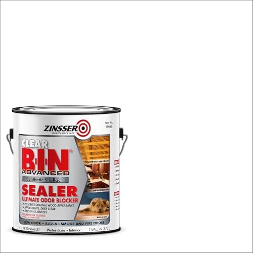 Zinsser 271460 Clear B-I-N Advanced Synthetic Shellac Sealer, Gallon