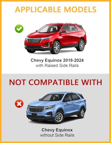 Tuyoung Roof Rack Cross Bars for 2018-2024 Chevy Equinox GMC Terrain