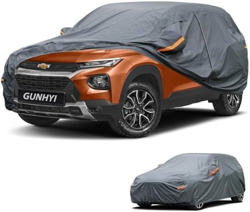 GUNHYI Premium Car Cover Custom Fit Chevrolet Trailblazer(2020-2026), 16 Layers Heavy Duty Car Cover Waterproof All Weather with Zipper Door for Sun Rain Snow Dust Uv Protection
