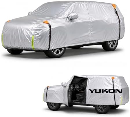 Wigoo GMC Yukon Car Cover 2006-2026, Waterproof All Weather Protection