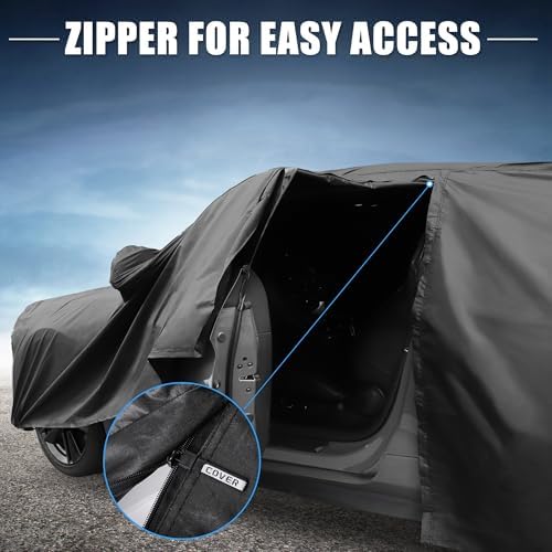 X AUTOHAUX Waterproof Full Car Cover for Honda CRV 1995-2025 210D-PU