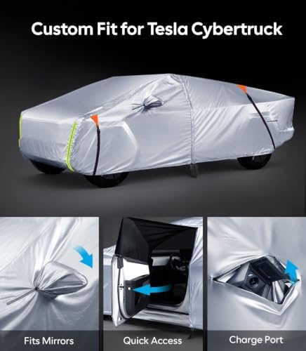Wigoo Car Cover Compatible with Cybertruck 2024-2026, Waterproof