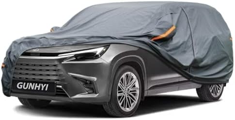 GUNHYI Premium Car Cover Custom Fit Lexus TX, 16 Layers Heavy Duty Car Cover Waterproof All Weather with Zipper Door for Sun Rain Snow Dust Uv Protection