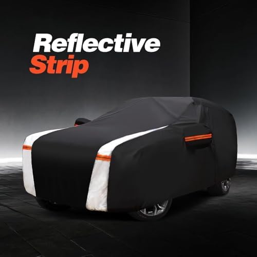Large SUV Car Cover for BMW X7 2018-2026 100% Waterproof All Weather, Heavy Duty Outdoor Full Exterior Covers Rain Sun Wind UV Protection.