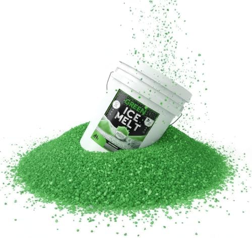 Green Ice Melt -25°F Effective, Pet Safe Eco-Friendly De-Icer, Fast-Acting Granules for Driveways, Walkways & Entryways, 20 lb Pail