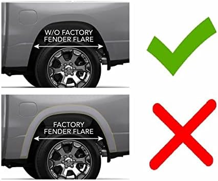 Husky Liners Custom Mud Guards | Fits 2019-2026 Dodge Ram 1500 w/Out OEM Fender Flares | Front Set, 2-pc Black - 58141