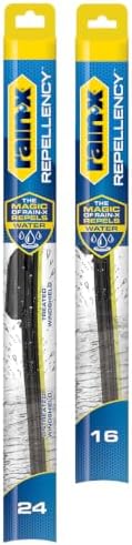Rain-X 810351 Repellency Water Repellent Wiper Blades, 24" & 16" Windshield Wipers, All Weather Streak-Free for Enhanced Visibility w/Water Repellency Formula [Amazon Exclusive]