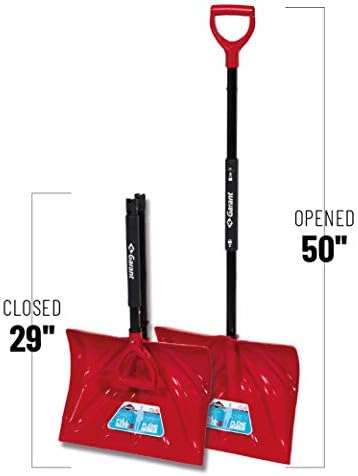 Garant 18" Poly Blade Snow Shovel, with Foldable Steel Handle