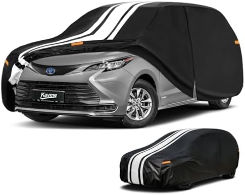 Kayme Heavy Duty Car Cover Custom Fit for Toyota Sienna (1997-2026)