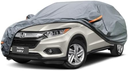 GUNHYI Premium Car Cover Custom Fit Honda HRV HR-V (1998-2026), 16 Layers Heavy Duty Car Cover Waterproof All Weather with Zipper Door for Sun Rain Snow Dust Uv Protection