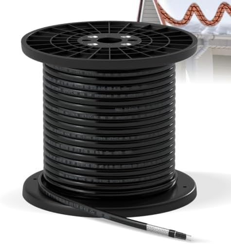 Cut-to-Length 120V 100Ft Self Regulating Roof Heat Cable Bulk Roll