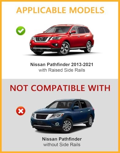 Tuyoung 300lbs Roof Rack Cross Bars for Nissan Pathfinder 2013-2021