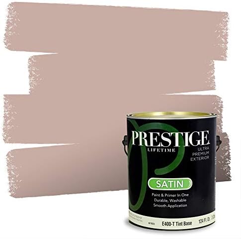 PRESTIGE Exterior Paint and Primer in One, Beach Toy, Satin, 1 Gallon